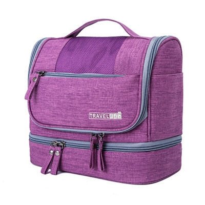 Parsha | Large-Capacity Hanging Toiletry Bag Organiser – Multi-Compartment Travel Case