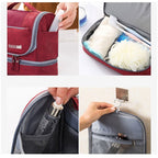Parsha | Large-Capacity Hanging Toiletry Bag Organiser – Multi-Compartment Travel Case