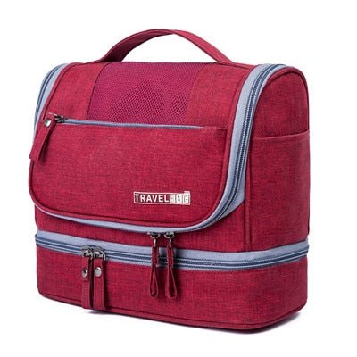 Parsha | Large-Capacity Hanging Toiletry Bag Organiser – Multi-Compartment Travel Case