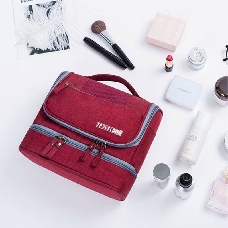 Parsha | Large-Capacity Hanging Toiletry Bag Organiser – Multi-Compartment Travel Case