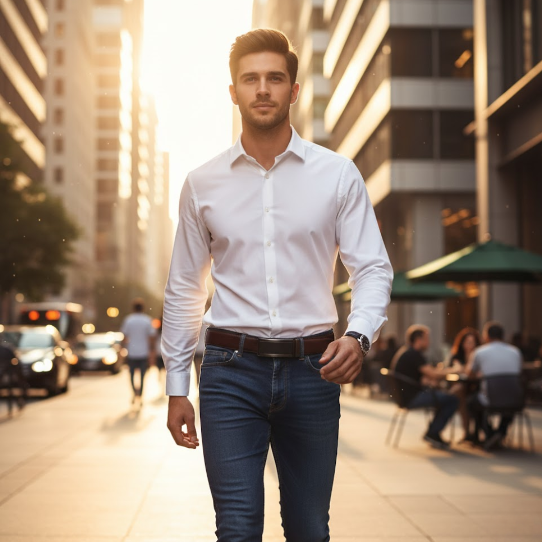 Wilshire | Elegant Men’s Belt with Automatic Buckle