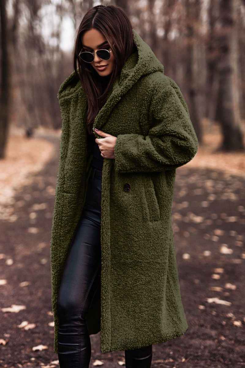 Jimena | Eleganter warmer und kuscheliger Wollmantel