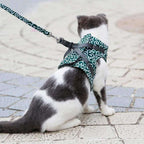 Cat Harness and Leash Set – Escape Proof Adjustable Mesh Vest Harness with Quick Release & 4 ft Leash, XS-S, Blue, Green or Red