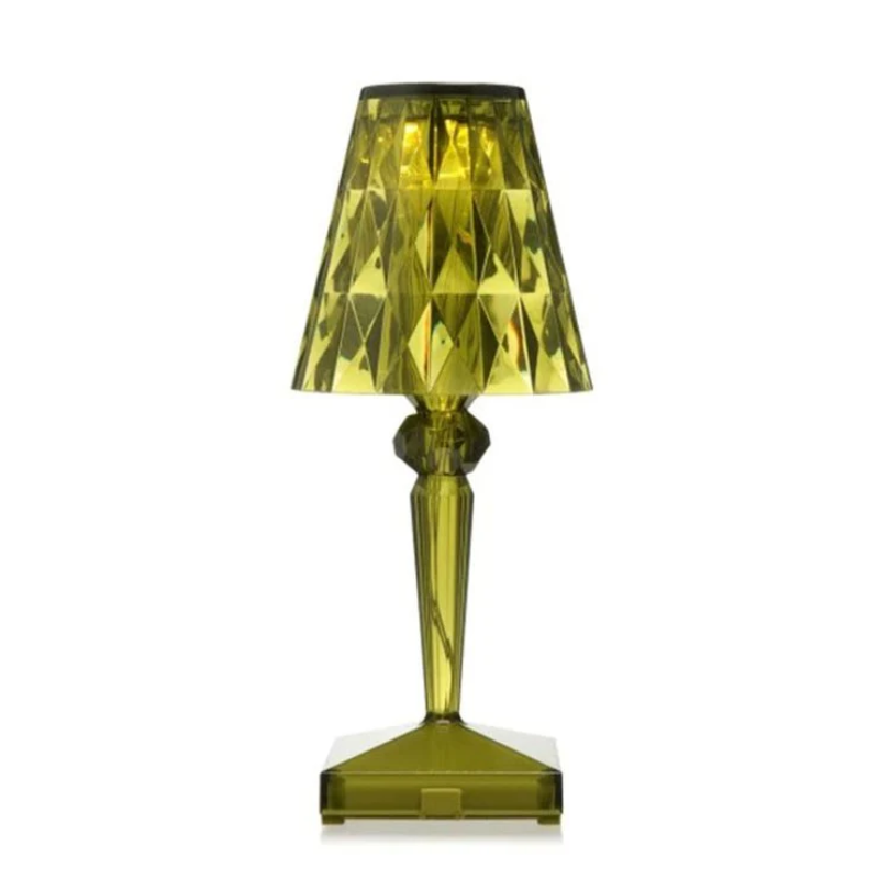 Chic Table Lamp with Crystal Design - CrystalLuxe-Grey-State of Style