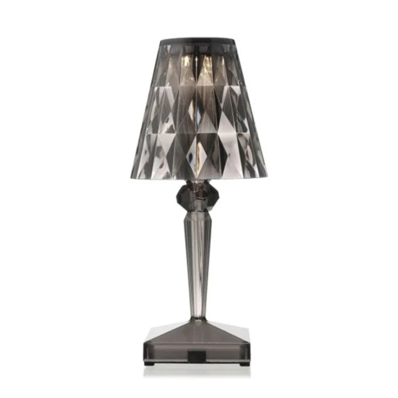 Chic Table Lamp with Crystal Design - CrystalLuxe-Transparent-State of Style