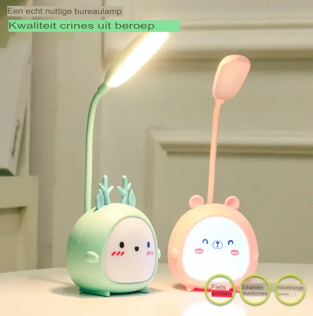 Children's reading lamp with eye protection and USB night light - BrightBuddy