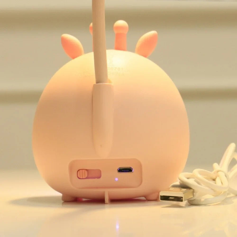 Children's reading lamp with eye protection and USB night light - BrightBuddy