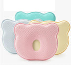 Baby Head Support Pillow with Memory Foam – Contoured Stroller Pillow for Cozy Naps, Breathable Fabric, 4 Colors