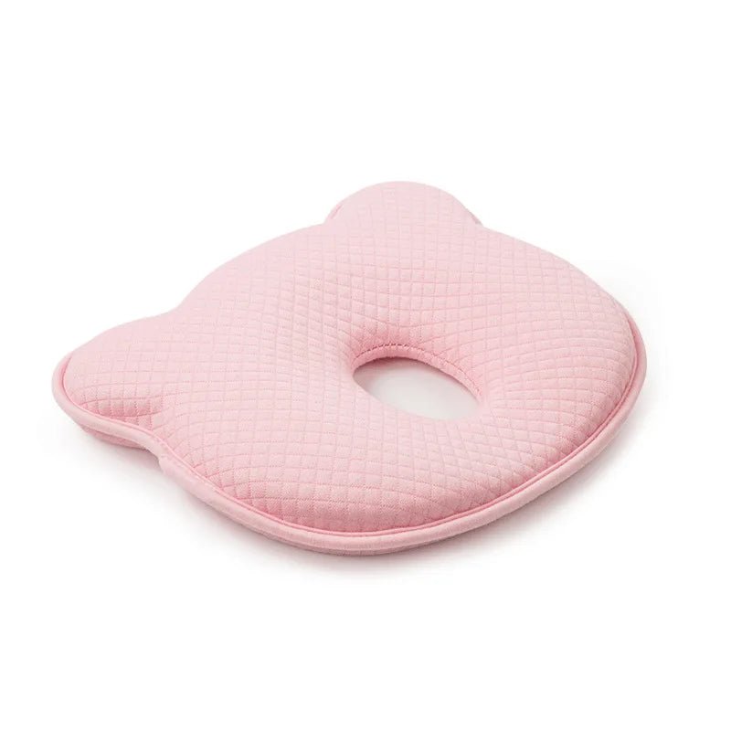 Baby Head Support Pillow with Memory Foam – Contoured Stroller Pillow for Cozy Naps, Breathable Fabric, 4 Colors
