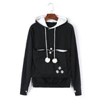 Comfortable Hoodie with Cat Pouch - CozyPurr-Grey-S-State of Style