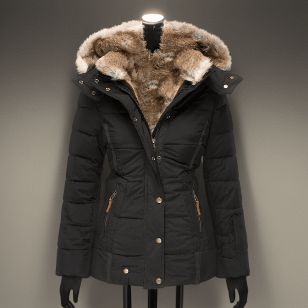 Isana | Comfortable Warm Women's Winter Coat Black