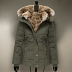 Comfortable Warm Women's Winter Coat - Elodie-Green-S-State of Style