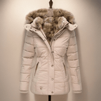 Isana | Comfortable Warm Women's Winter Coat Light Pink