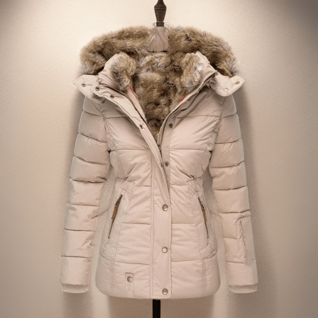 Isana | Comfortable Warm Women's Winter Coat Light Pink