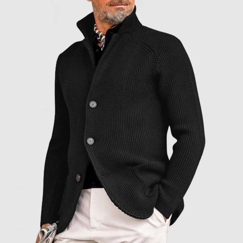 Hermosa | Men’s Cardigan | Button Front Stand Collar