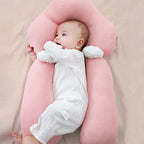 Ergonomic Baby Cushion with Adjustable Support – Reversible Comfort Pillow 26 x 17 in, Machine Washable – 0-12 Months (Supervised Use Only)
