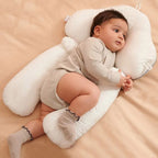Ergonomic Baby Cushion with Adjustable Support – Reversible Comfort Pillow 26 x 17 in, Machine Washable – 0-12 Months (Supervised Use Only)