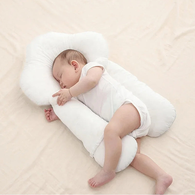 Ergonomic Baby Cushion with Adjustable Support – Reversible Comfort Pillow 26 x 17 in, Machine Washable – 0-12 Months (Supervised Use Only)