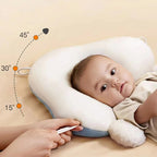 Ergonomic Baby Cushion with Adjustable Support – Reversible Comfort Pillow 26 x 17 in, Machine Washable – 0-12 Months (Supervised Use Only)