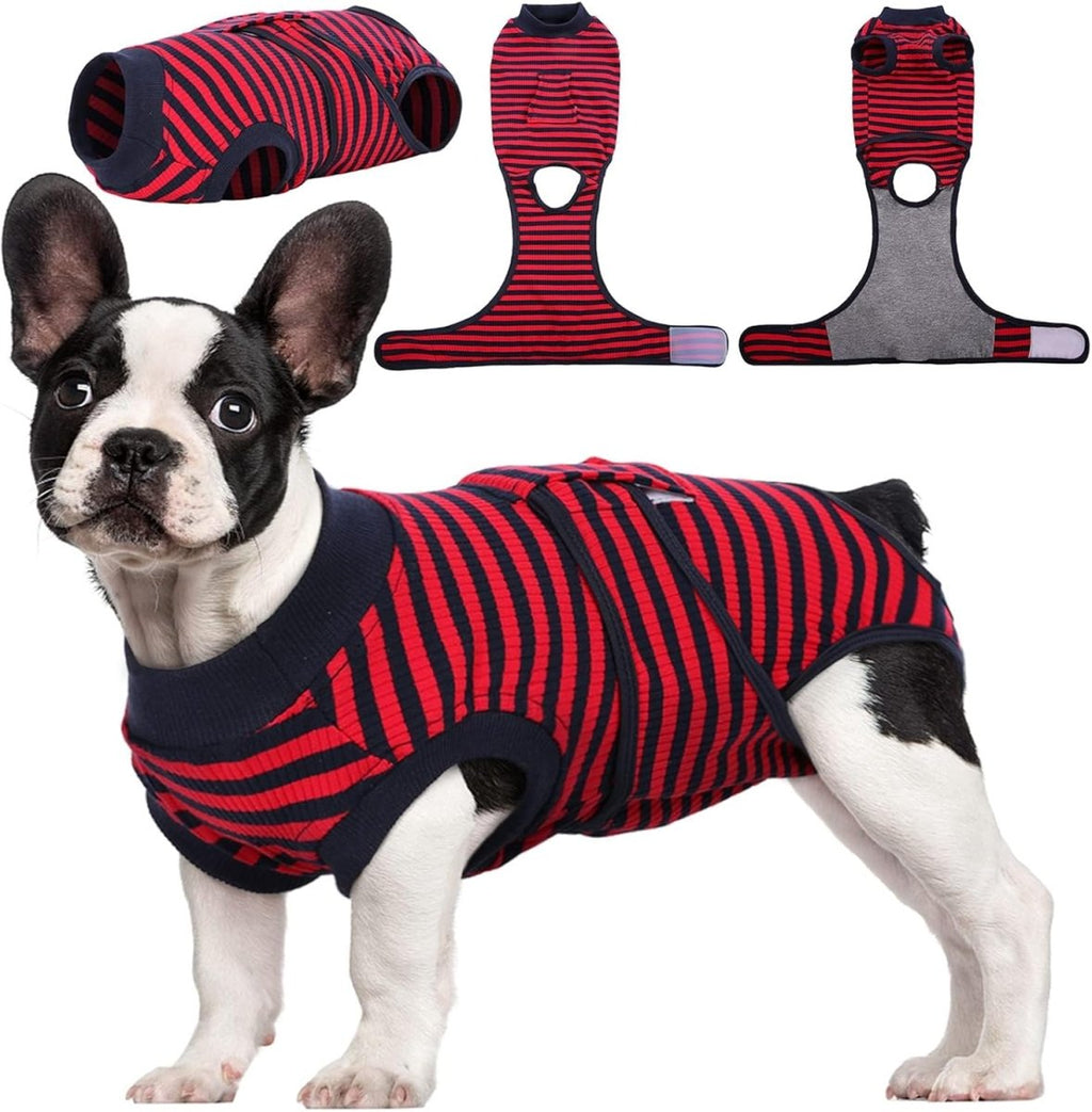 Custom Fit Dog Recovery Suit — Soft Fabric Postoperative Healing Garment