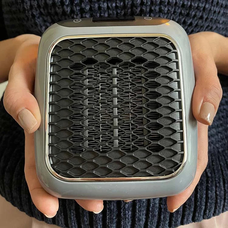 Portable Space Heater with Fast Heating – 800W Electric Heater with Timer, Tip-Over & Overheat Protection – Hulvio