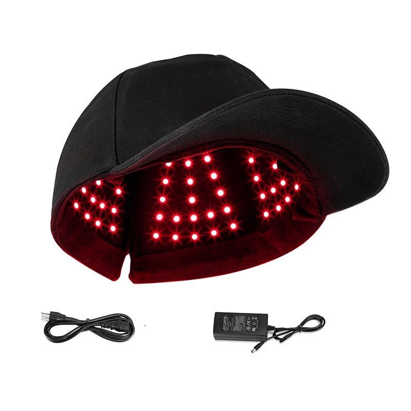 Red Light Cap – LED Red & Infrared Light Hair Cap for Scalp Care, Cordless At-Home Use – HairGlow Pro