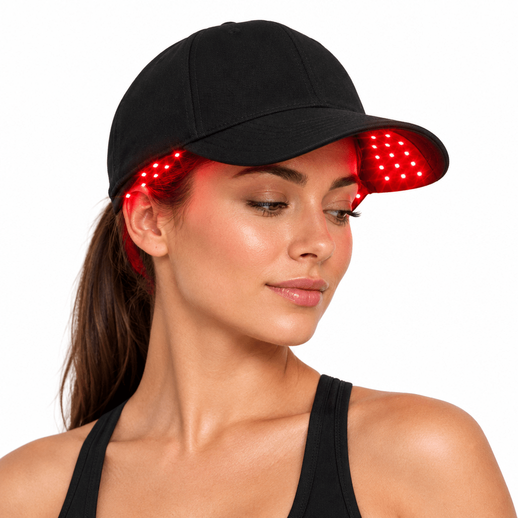 Red Light Cap – LED Red & Infrared Light Hair Cap for Scalp Care, Cordless At-Home Use – HairGlow Pro