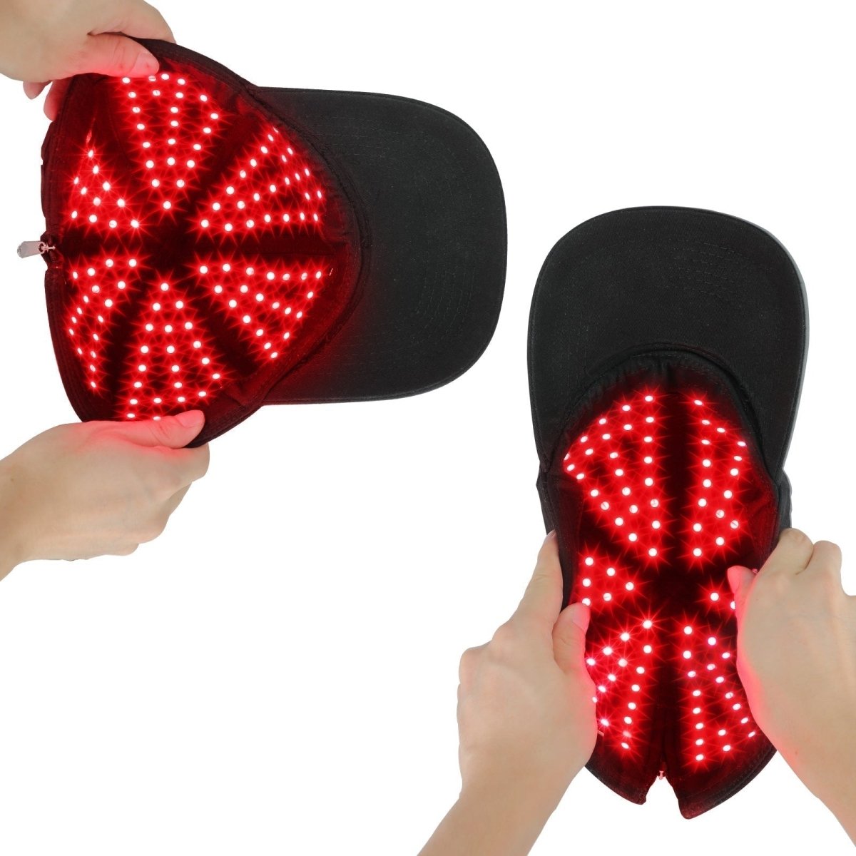 Red Light Cap – LED Red & Infrared Light Hair Cap for Scalp Care, Cordless At-Home Use – HairGlow Pro