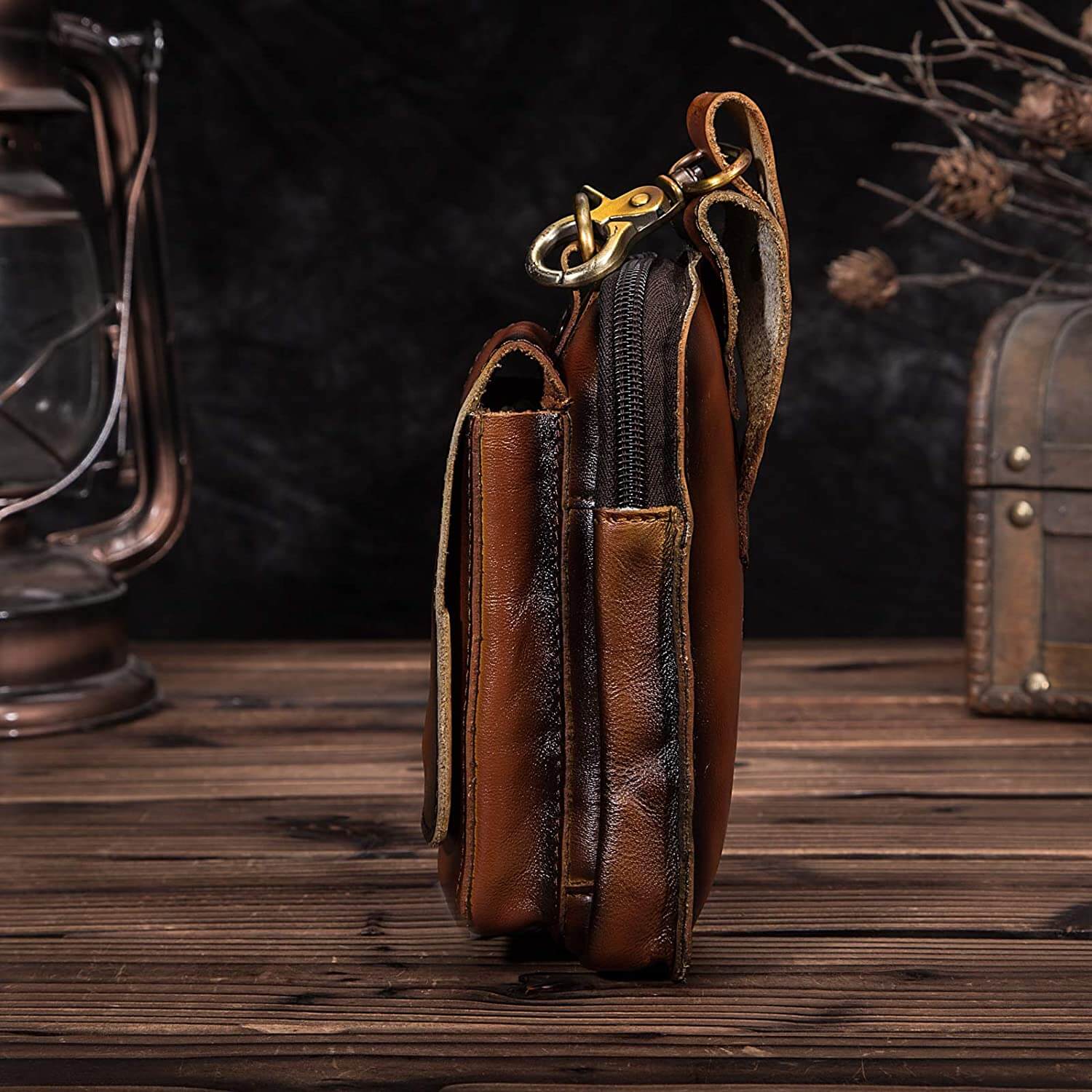 Hermosa | Genuine Leather Men’s Belt Bag