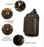 Hermosa | Genuine Leather Men’s Belt Bag