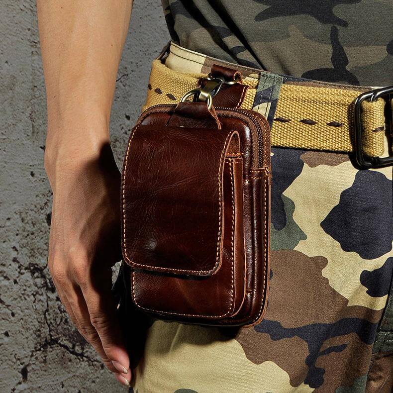 Hermosa | Genuine Leather Men’s Belt Bag