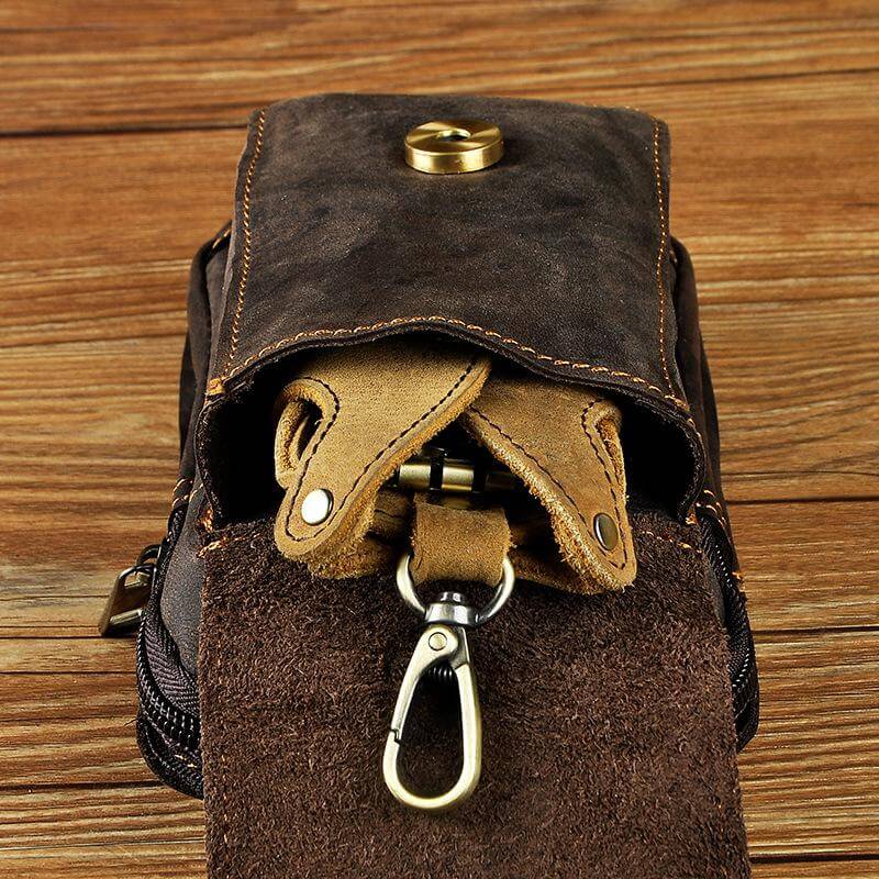 Hermosa | Genuine Leather Men’s Belt Bag