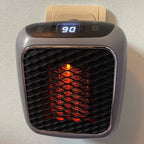 Space Heater with Modern Design – Compact Electric Heater with Timer, Tip-Over & Overheat Protection – EcoHeat