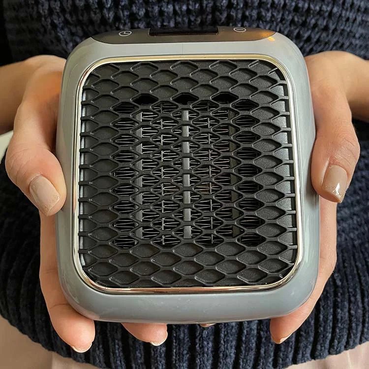 Space Heater with Modern Design – Compact Electric Heater with Timer, Tip-Over & Overheat Protection – EcoHeat