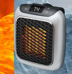 Portable Space Heater with Fast Heating – 800W Electric Heater with Timer, Tip-Over & Overheat Protection – Hulvio