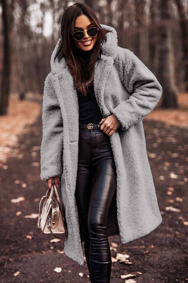Amore | Elegant Warm and Cozy Wool Coat Grey