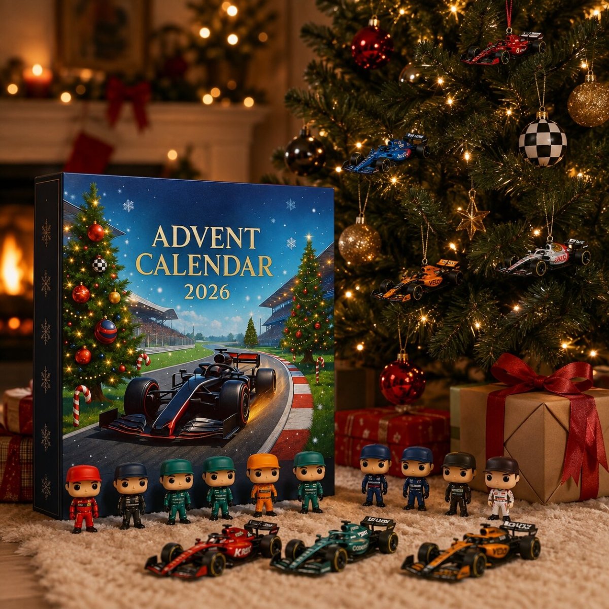Race Car Advent Calendar 2026 – 24 Days of Motorsport Surprises, Christmas Countdown for Car Lovers & Kids