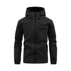 Nisyros | Men's Jacket | Zip-Up Detachable Hood Black