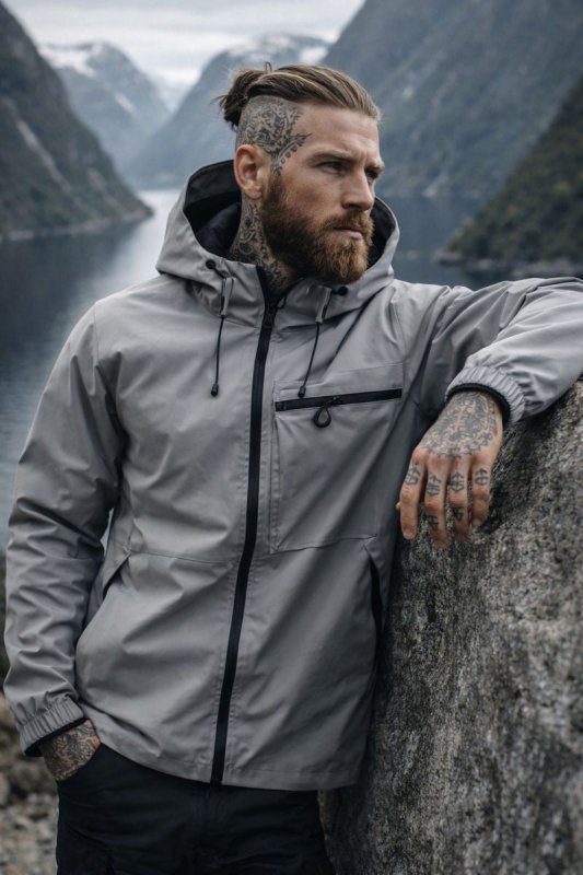 Nisyros | Men's Jacket | Zip-Up Detachable Hood