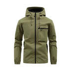 Nisyros | Men's Jacket | Zip-Up Detachable Hood Army Green