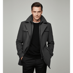 Mane | Men's Winter Jacket | Button Front Mid-Length
