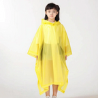 Amore | Hooded Kids Pullover Rain Poncho Yellow