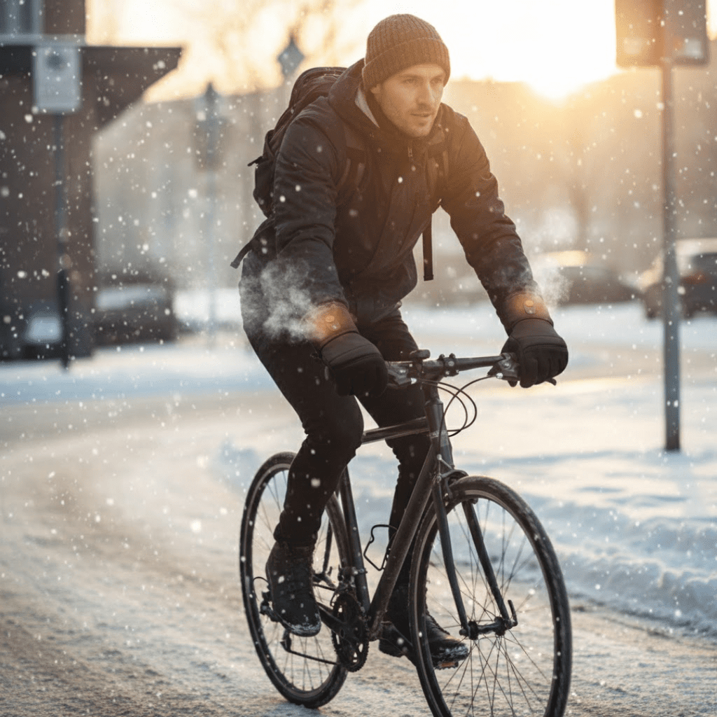 Heated Gloves – USB Heated Winter Gloves with Touchscreen Fingertips, Windproof, for Cycling & Work, S–XL – GloveHeat