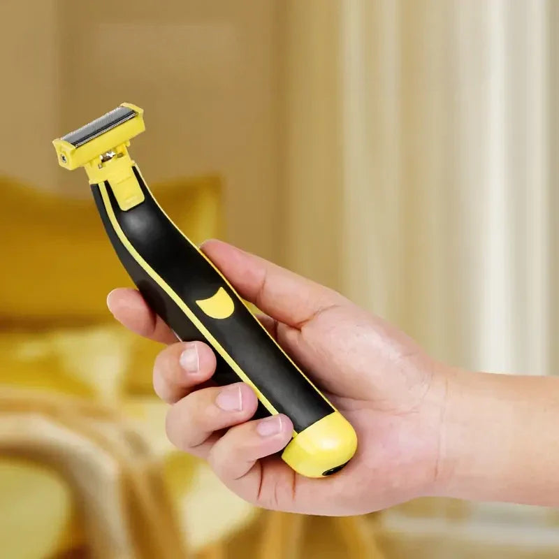 Portable Electric Shaver for Men – Compact Rechargeable Travel Razor with USB Charging & Self-Sharpening Blades
