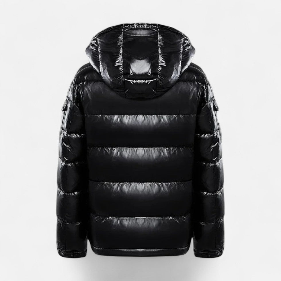 Marmari | Quilted Jacket with Hood and Zipper for Men