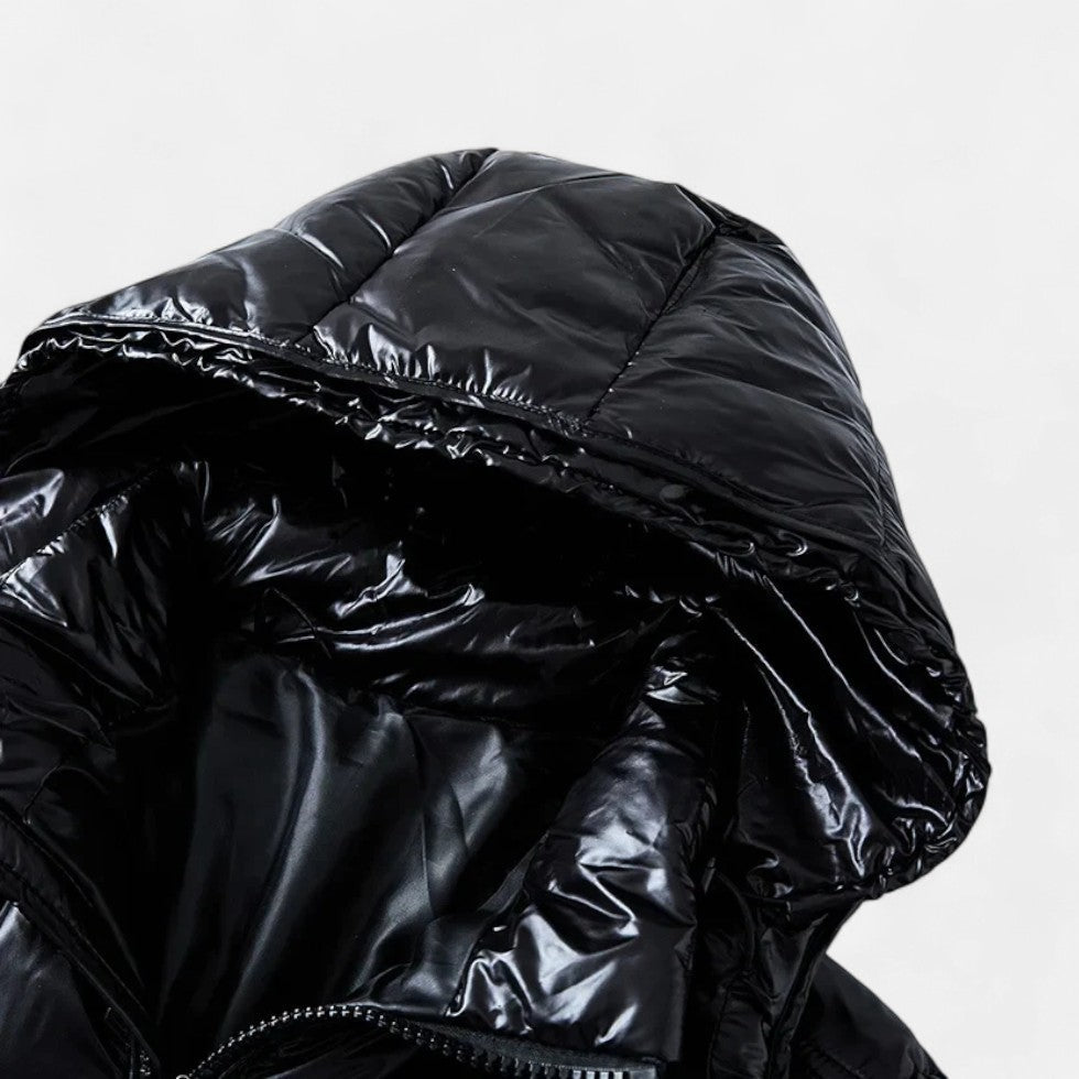 Marmari | Quilted Jacket with Hood and Zipper for Men
