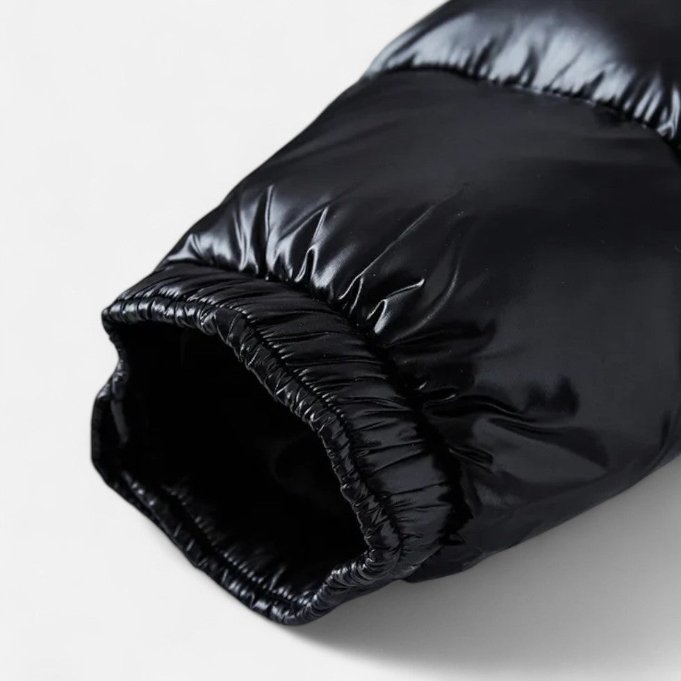 Marmari | Quilted Jacket with Hood and Zipper for Men