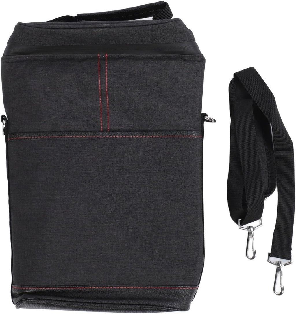 Insulated 2-Bottle Wine Cooler Tote Bag with Adjustable Strap