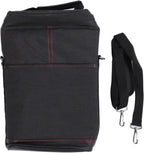 Insulated 2-Bottle Wine Cooler Tote Bag with Adjustable Strap