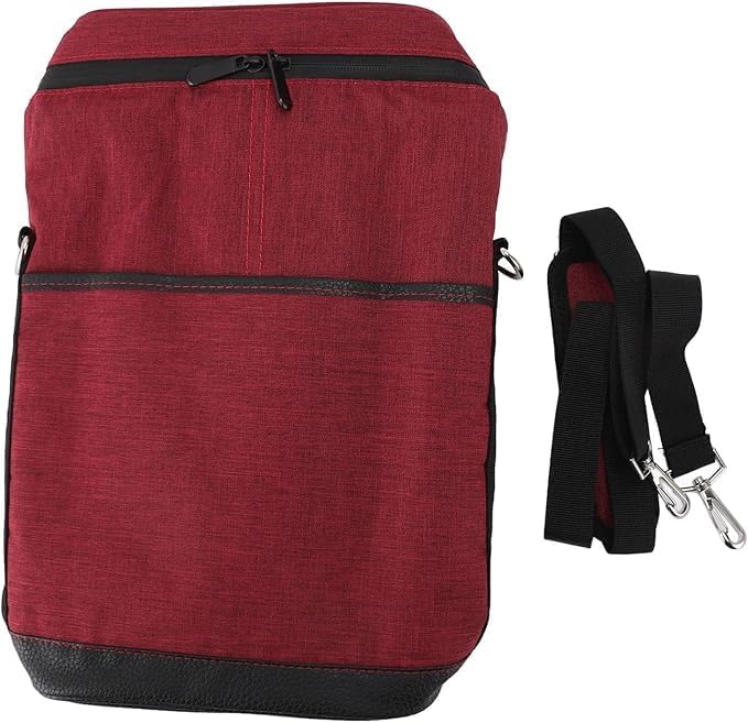 Insulated 2-Bottle Wine Cooler Tote Bag with Adjustable Strap